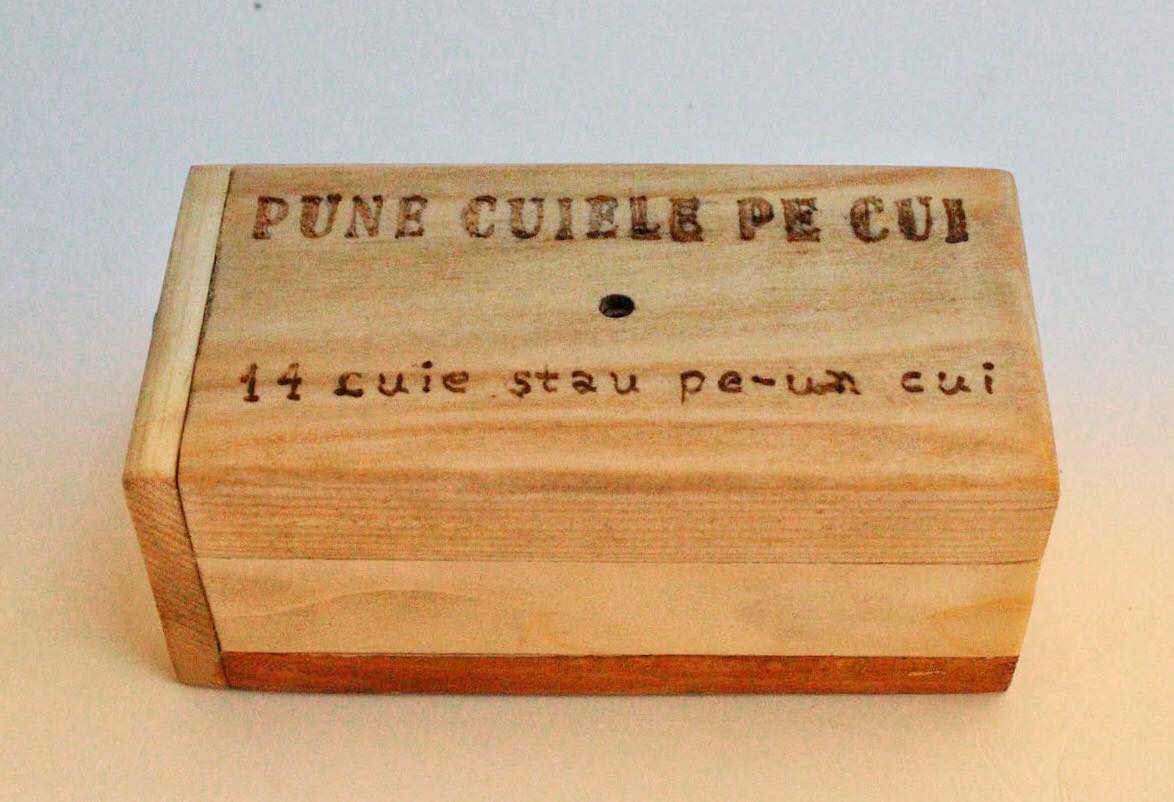 Joc de inteligenţă 'Pune cuiele pe cui' 1